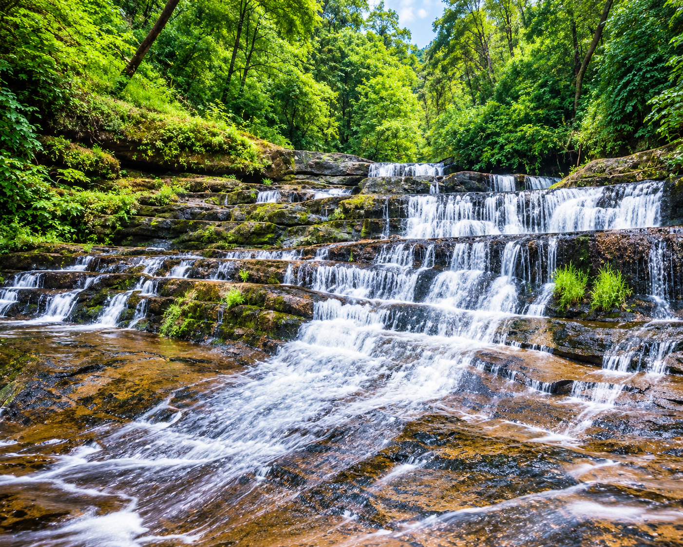 Devil's Staircase Waterfall Sri Lanka