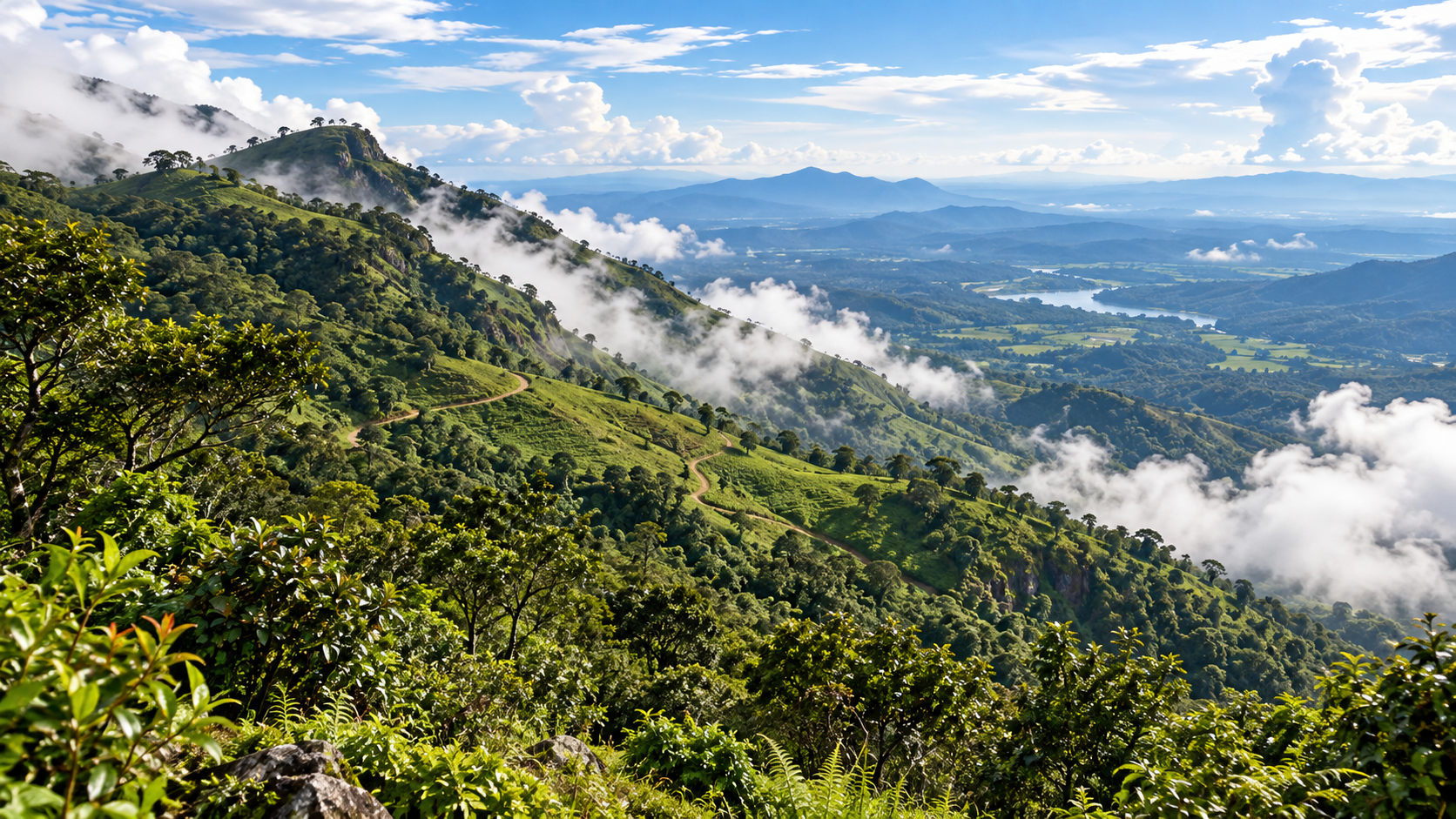 Udaweriya Mountain in Sri Lanka