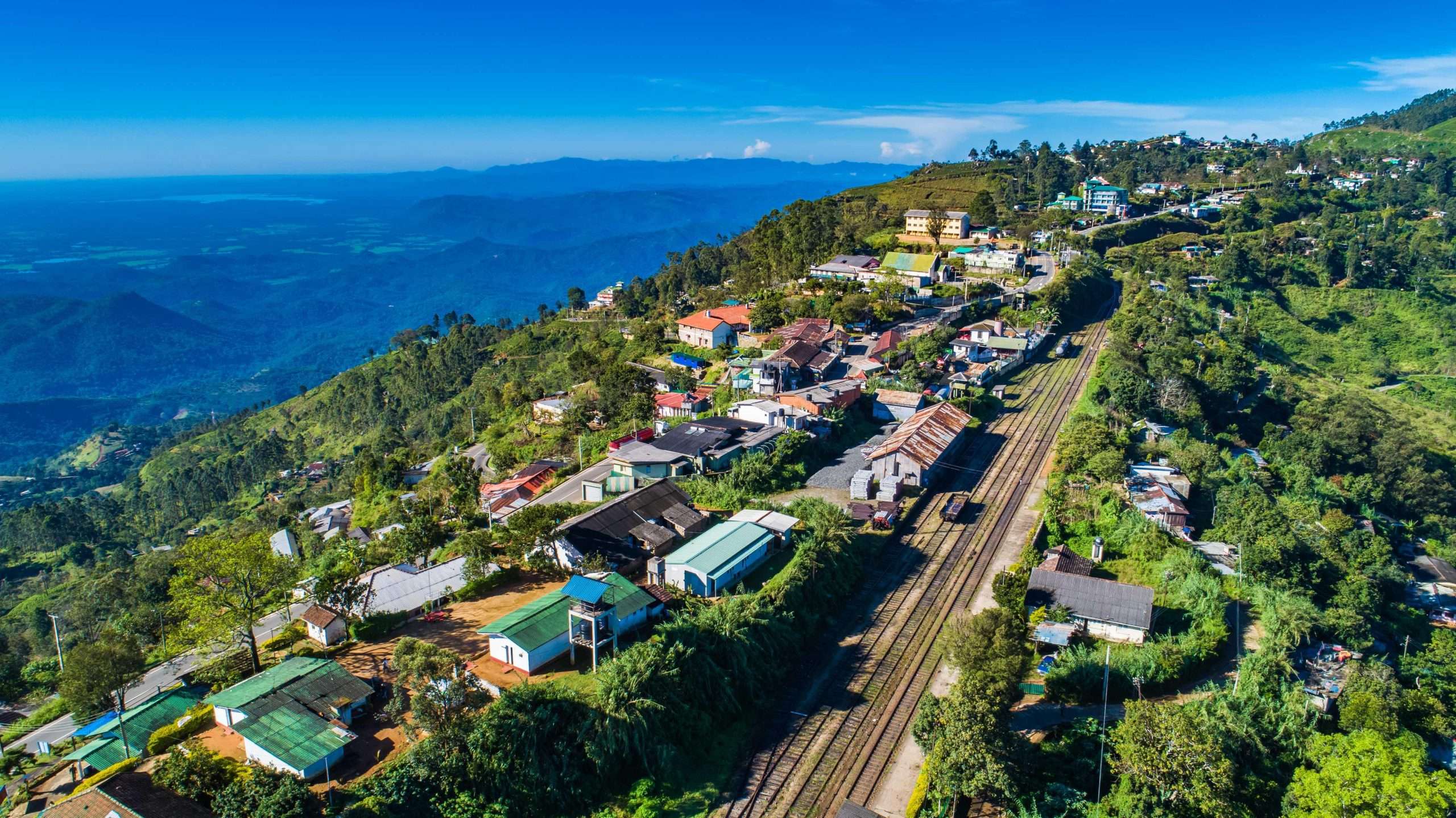 Haputale mountain landscape in Sri Lanka