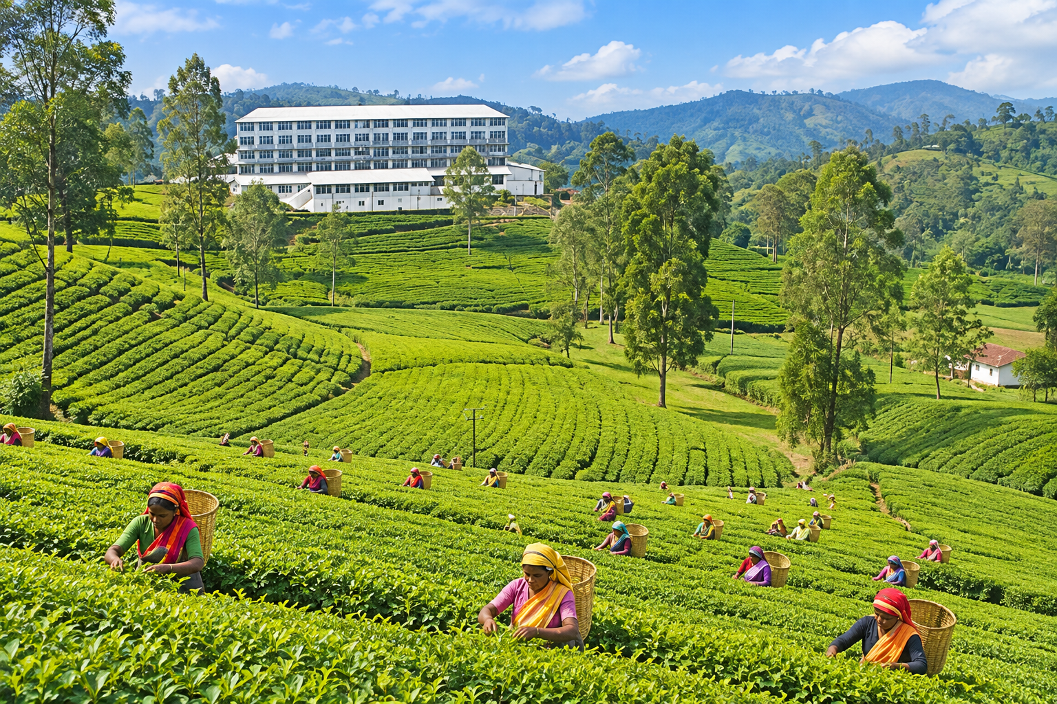 Scenic Udaweriya tea fields